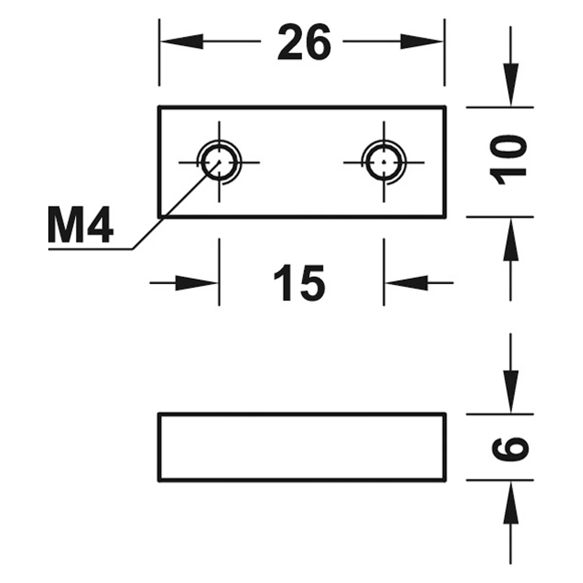 ACCURIDE0115RC END STOP 26x10x6 - Image 2