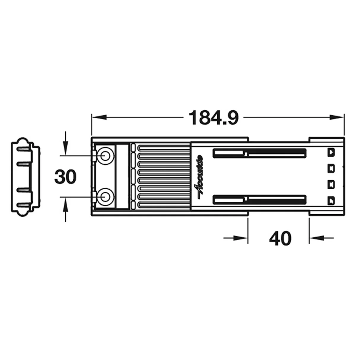 ACCURIDE0116 DAMPER MECHANISM BLK - Image 2