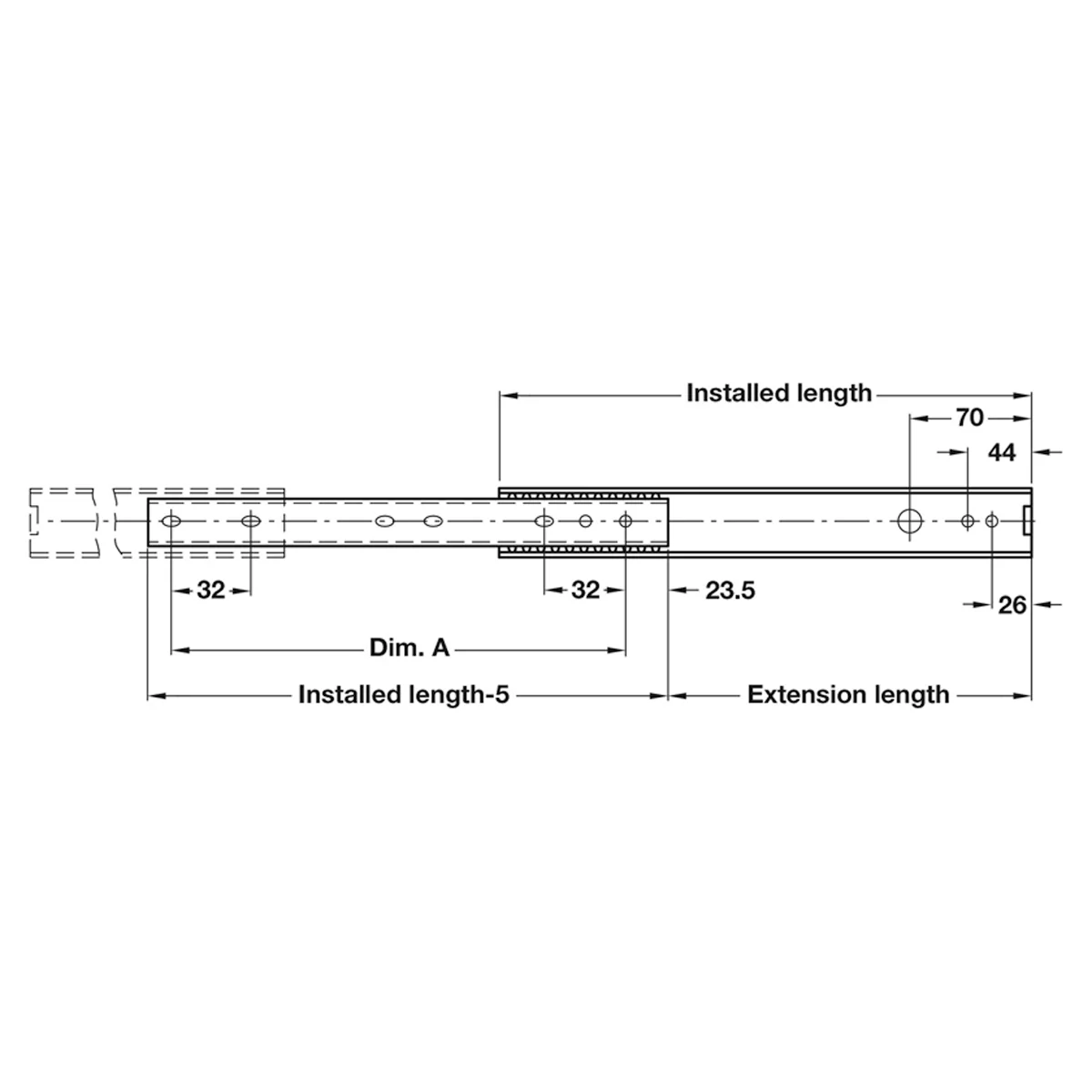 ACCURIDE2726 DRAW RUN SE 15KG 400 - Image 2