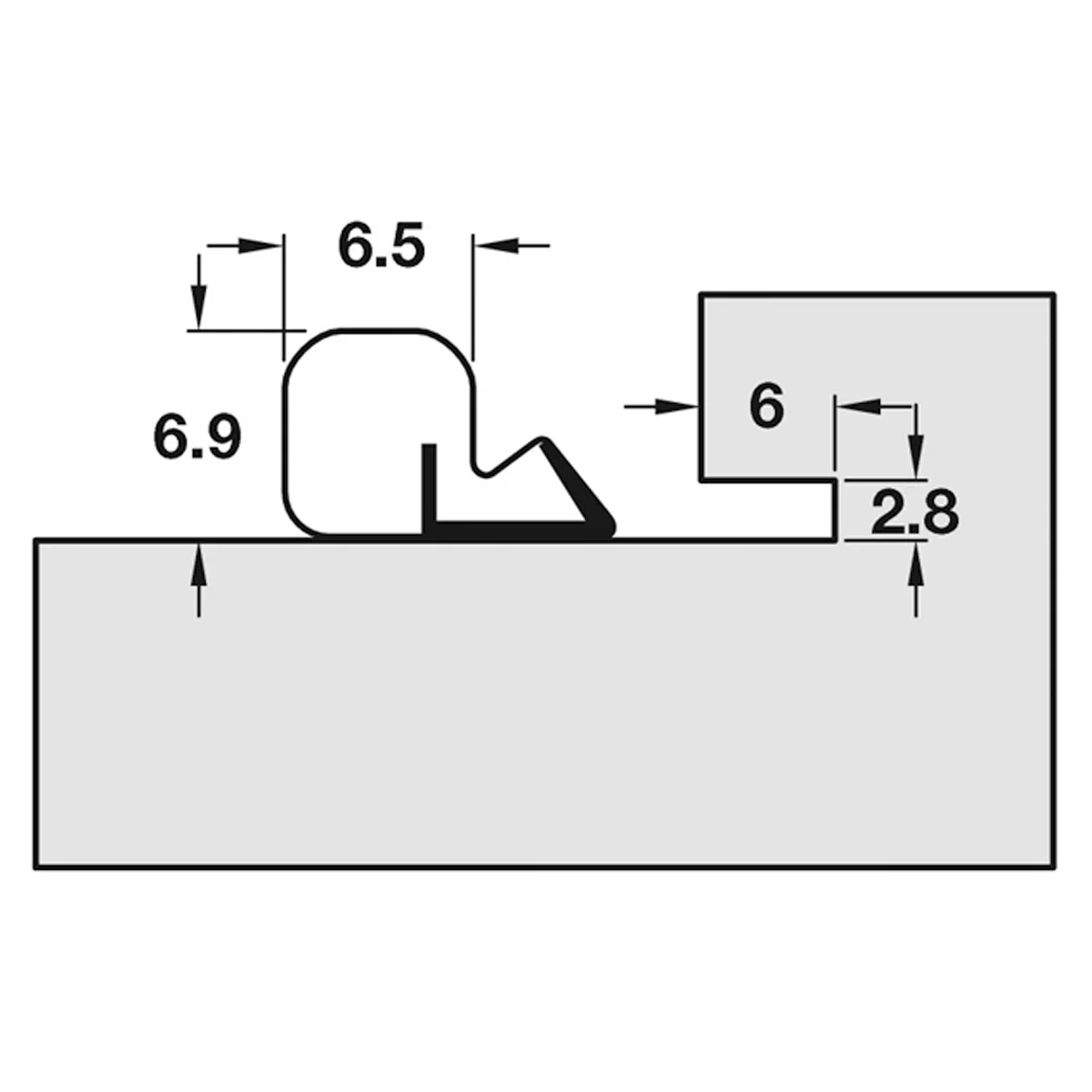 AQUATEX P6 SEAL 25000x6.5x6.9 BRN - Image 2