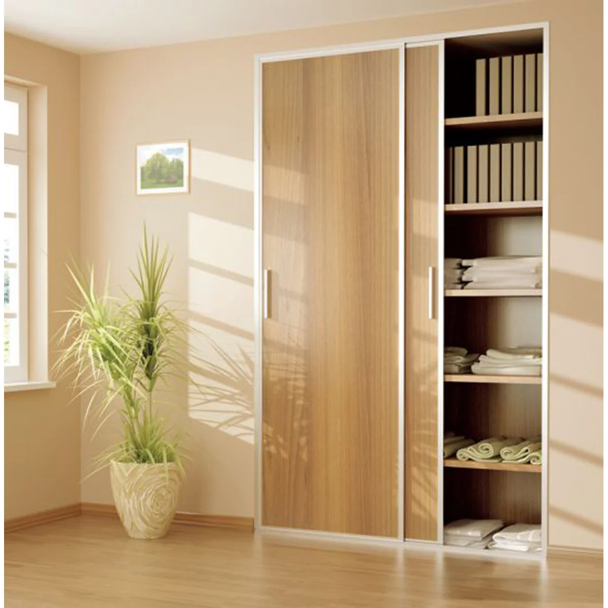 Ares2 Double Sliding Wardrobe Door Set – 2 Door 1800mm