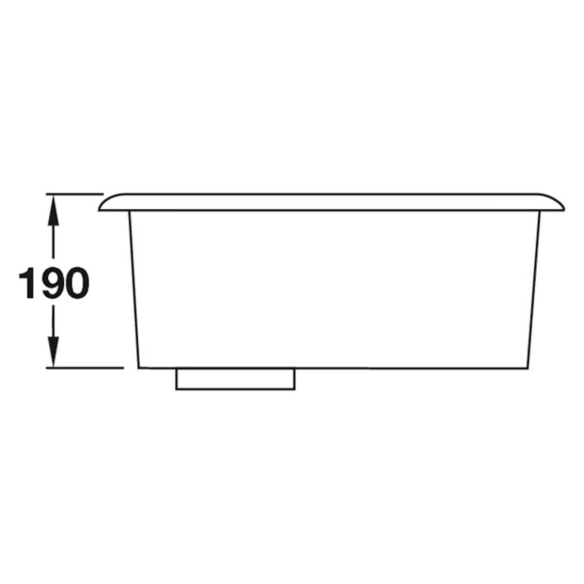 ATLANTIC 1BOWL SINK 490x460 STST - Image 2