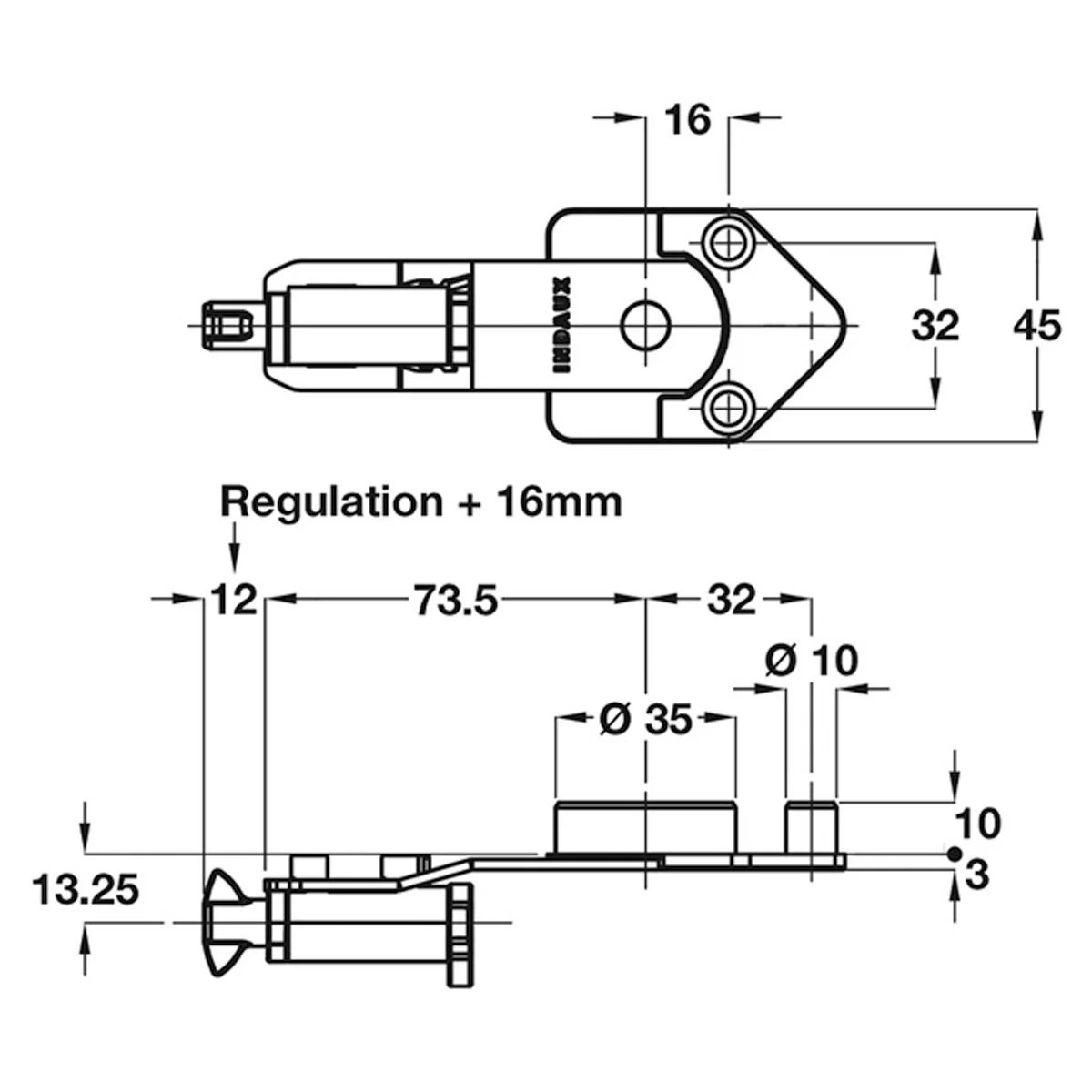 ATLAS CAB BACK SUPPORT FITTING - Image 2
