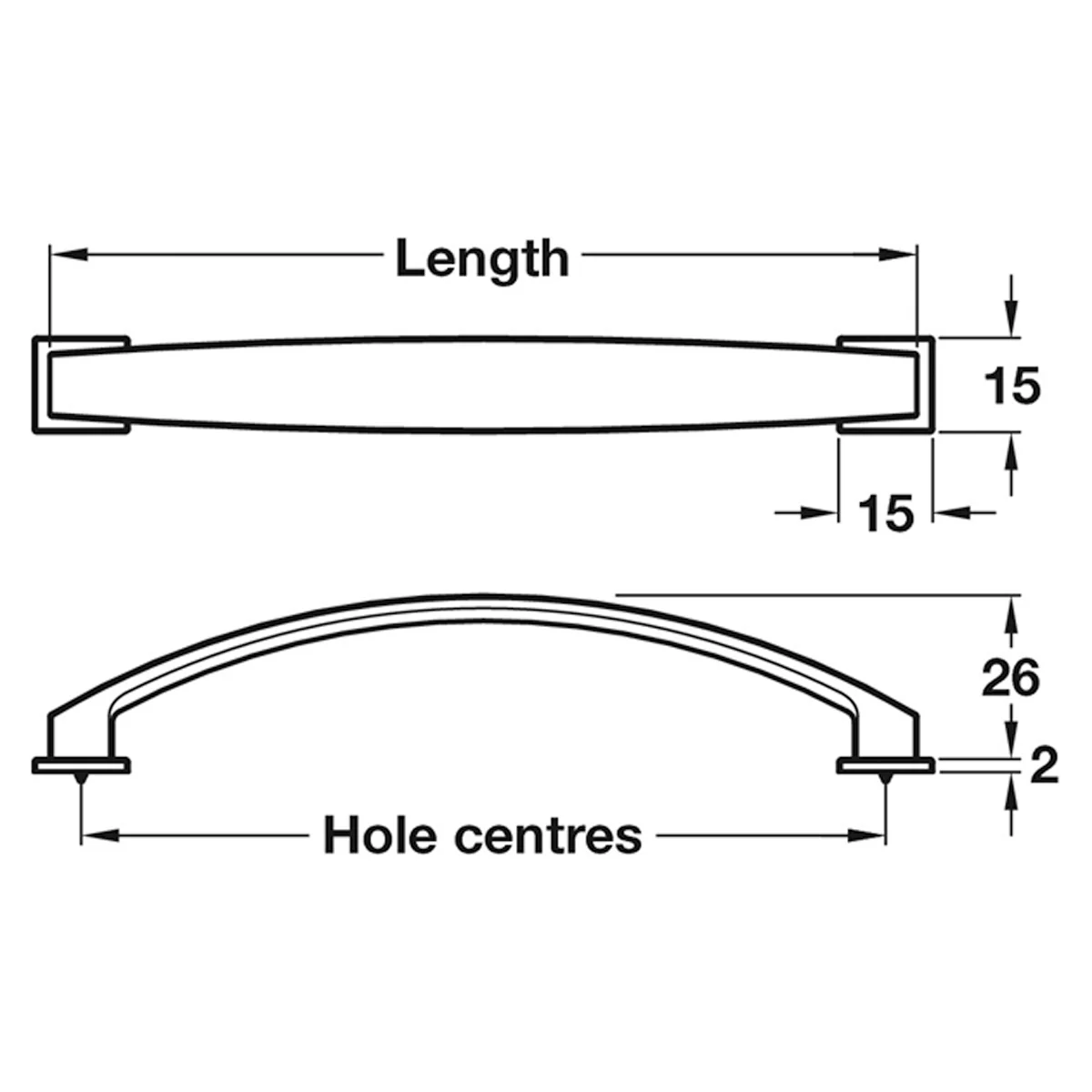 AUGUSTA BOW HANDLE 160HC ZA/MBK - Image 2