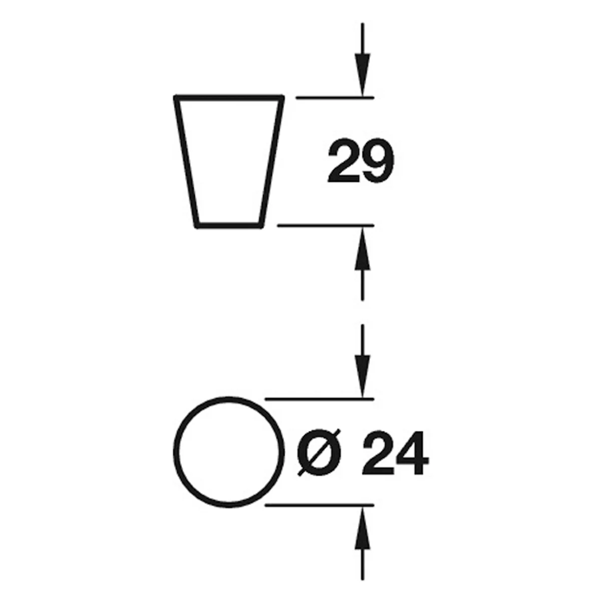 BINX KNOB D24x29xD15 ZA/SSE - Image 2