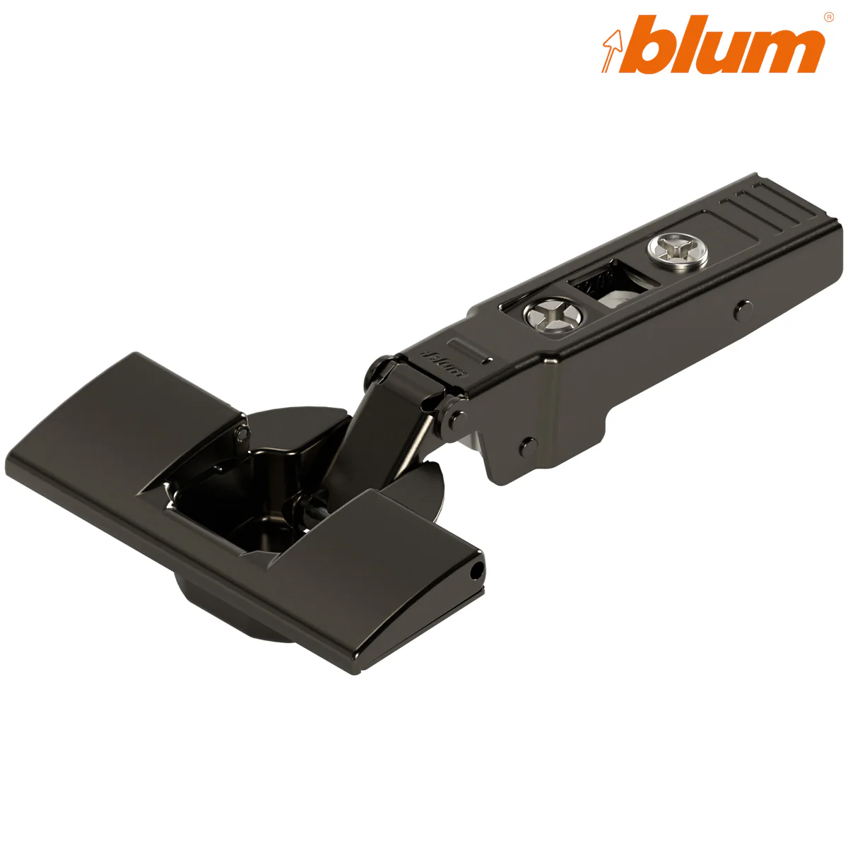 BLUM CLIP PROFILE DOOR HINGE 95deg OVERLAY UNSPRUNG INSERTA ONYX