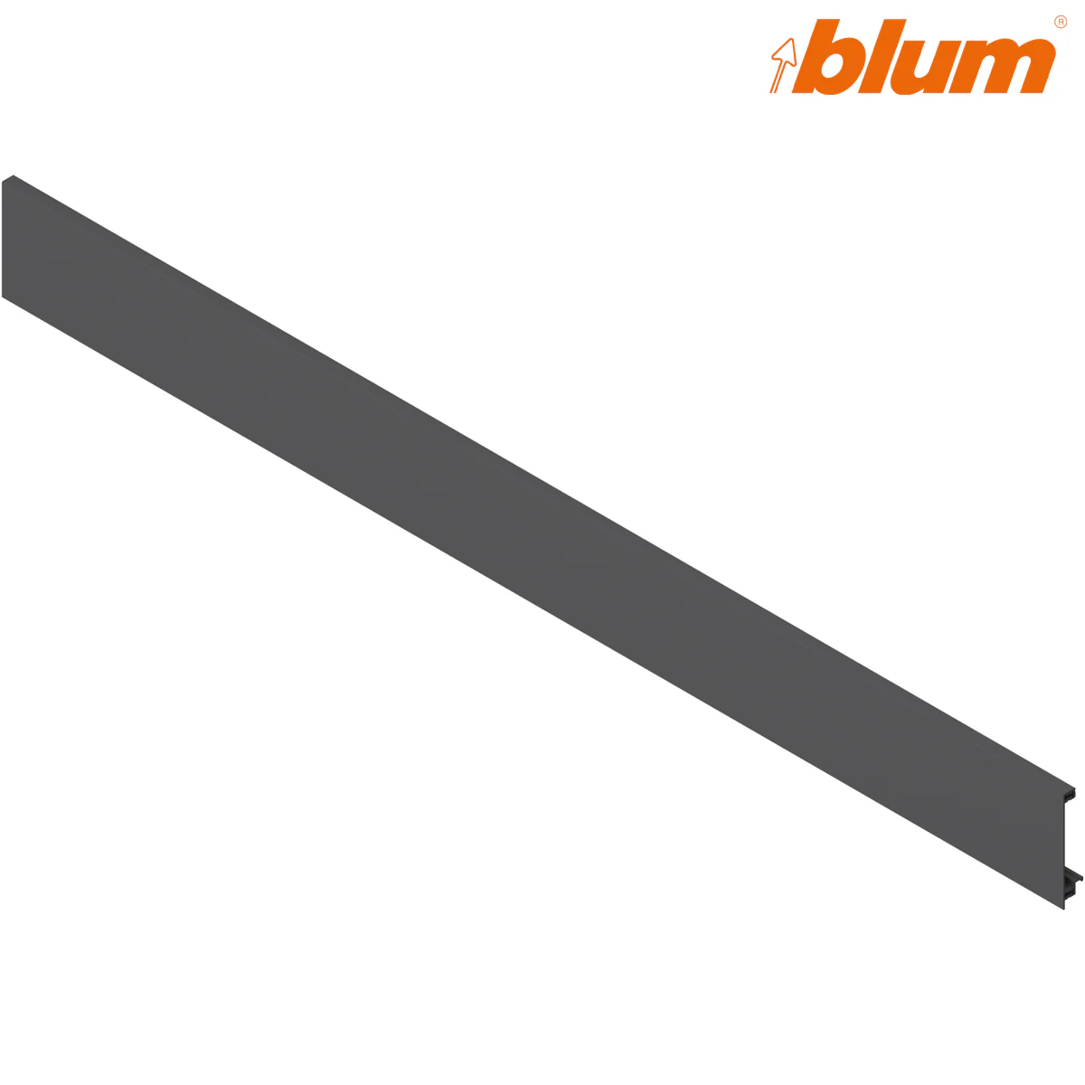 BLUM LEGRABOX FRONT PIECE NO GROOVE GRY