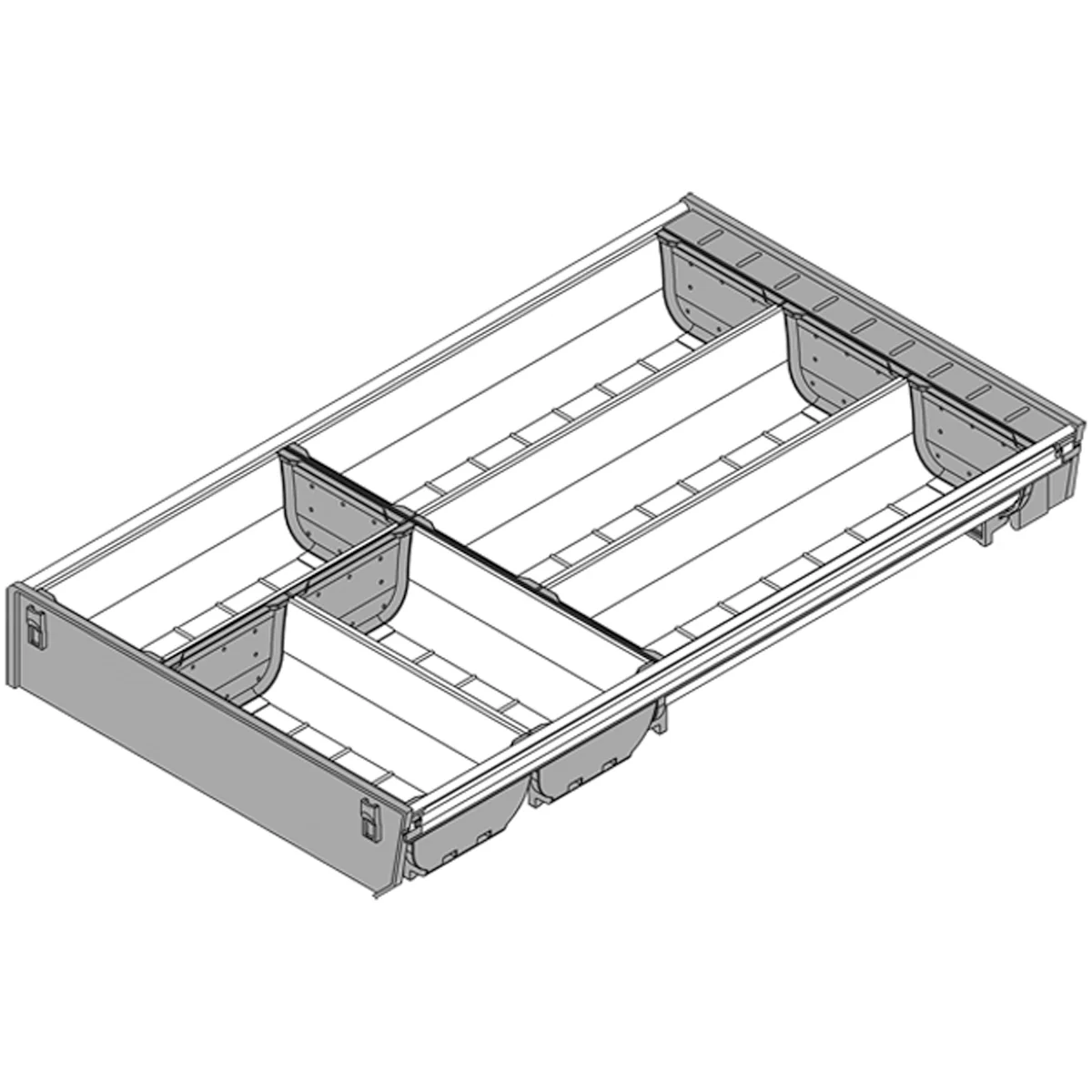 BLUM ORGALINE CUTLERY INSERT 500x280 DGY - Image 2