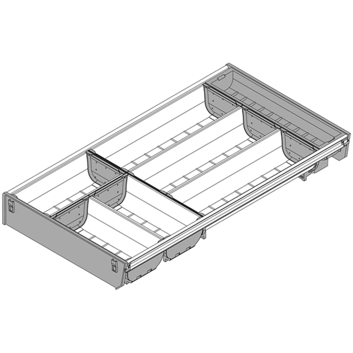 BLUM ORGALINE CUTLERY INSERT 550x280 DGY - Image 2
