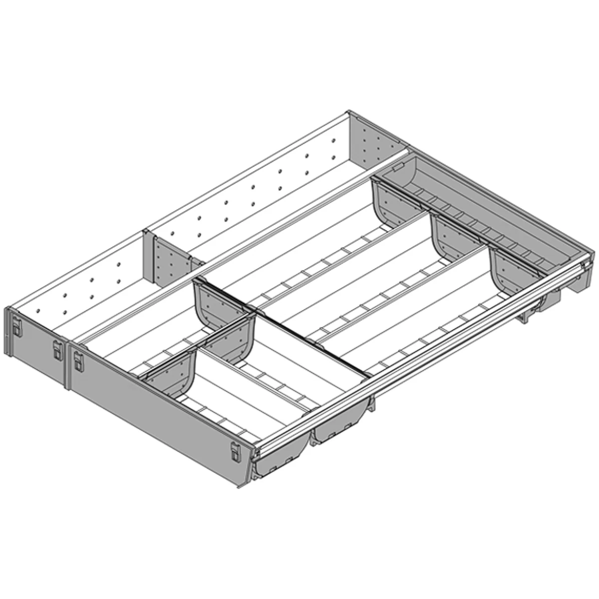 BLUM ORGALINE CUTLERY INSERT 550x999 DGY - Image 2