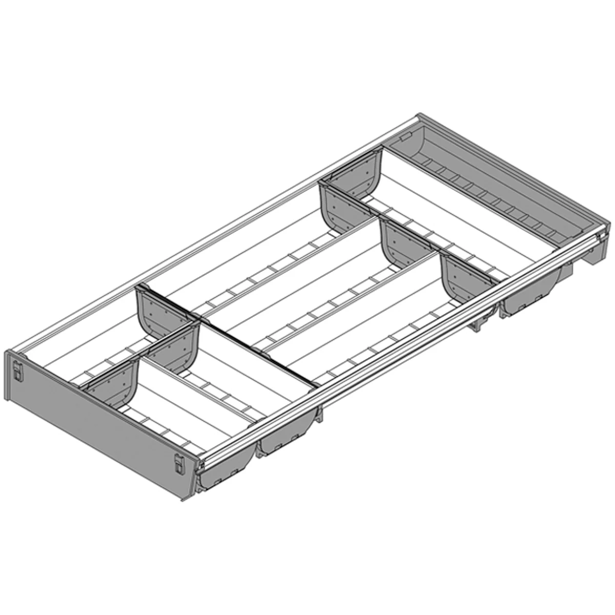 BLUM ORGALINE CUTLERY INSERT 650x280 DGY - Image 2