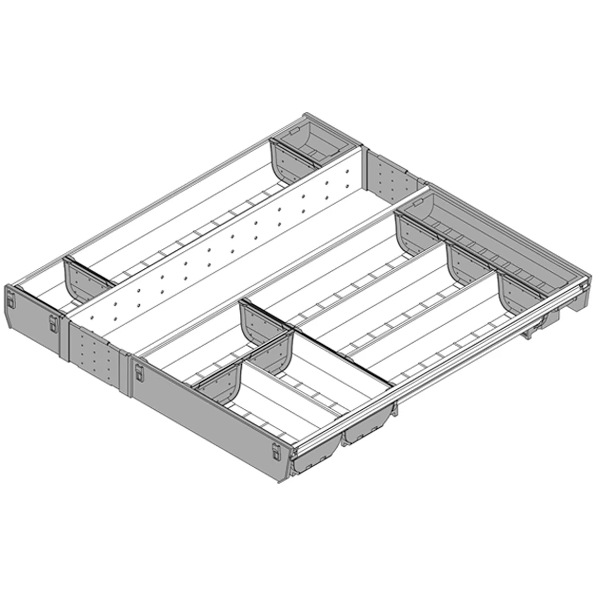 BLUM ORGALINE CUTLERY TRAY 550x600 DGY - Image 2