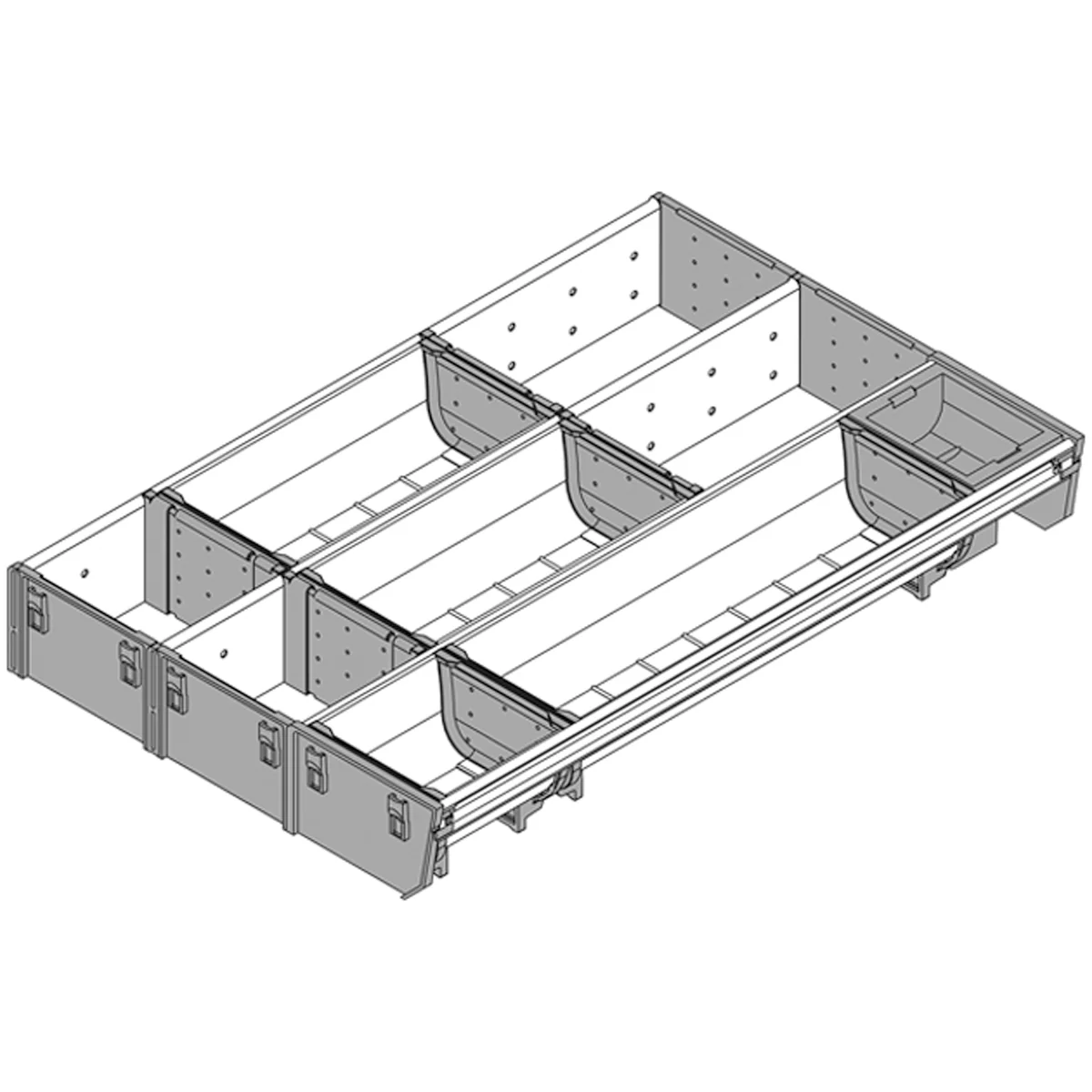 BLUM ORGALINE UTENSIL DIVIDER 450x297 DGY - Image 2