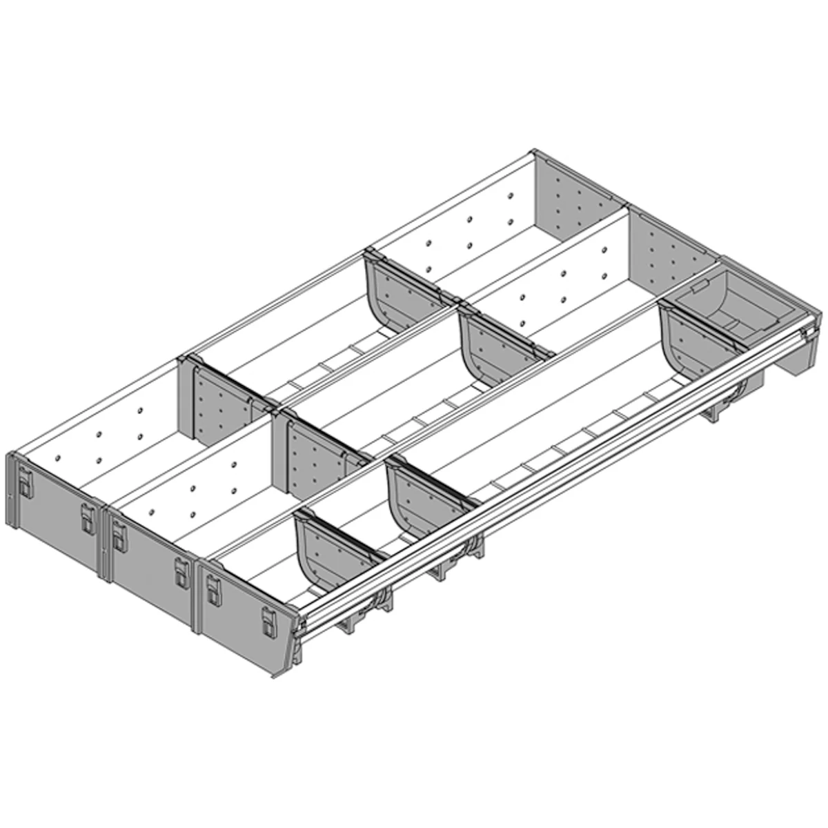 BLUM ORGALINE UTENSIL DIVIDER 550x297 DGY - Image 2