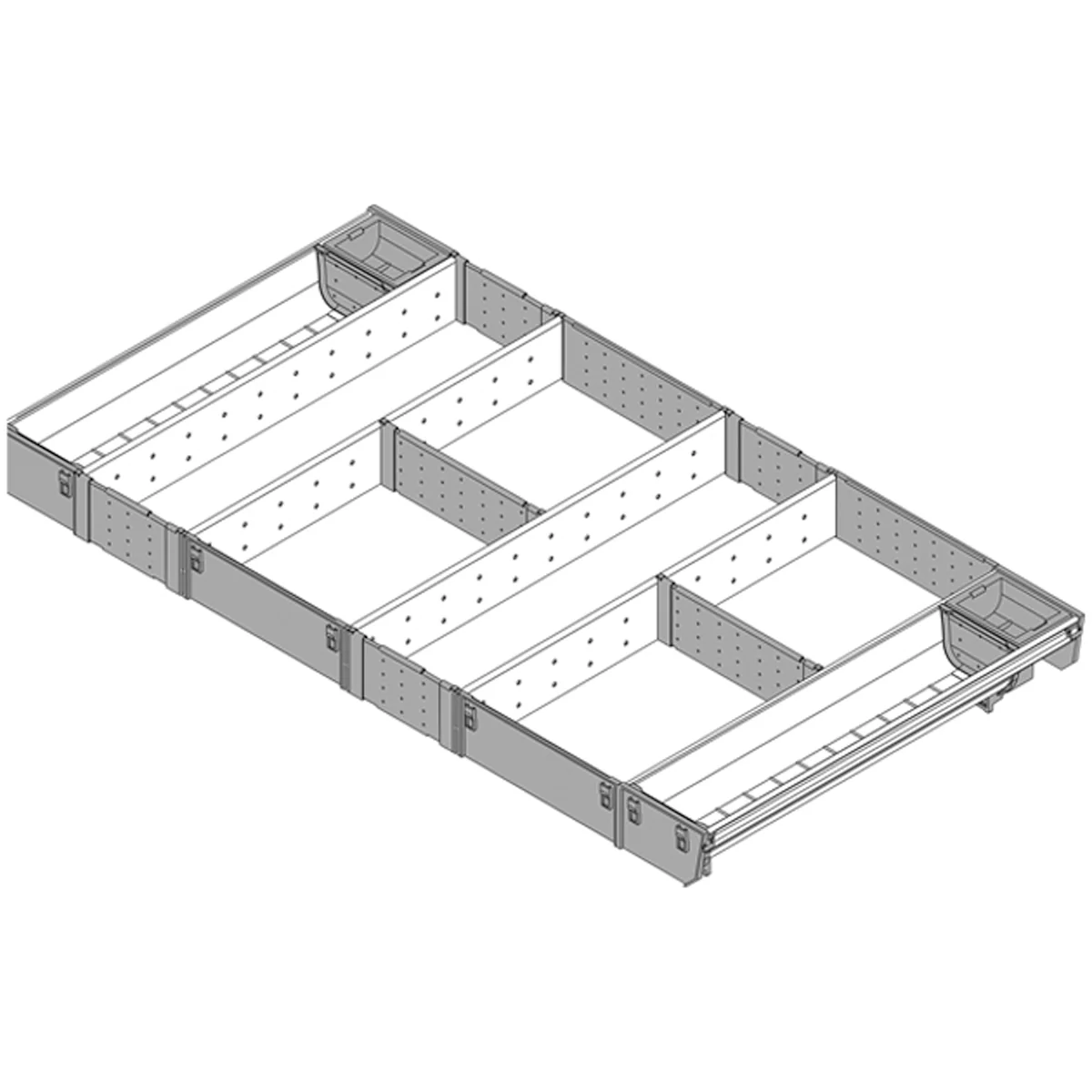 BLUM ORGALINE UTENSIL TRAY 450x900 DGY - Image 2