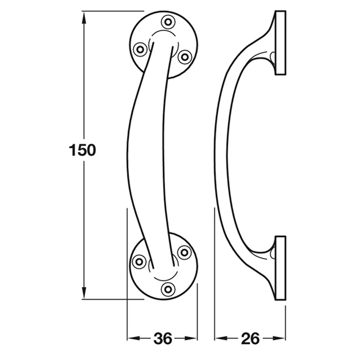 BOW HANDLE 150x37x36 SAA - Image 2