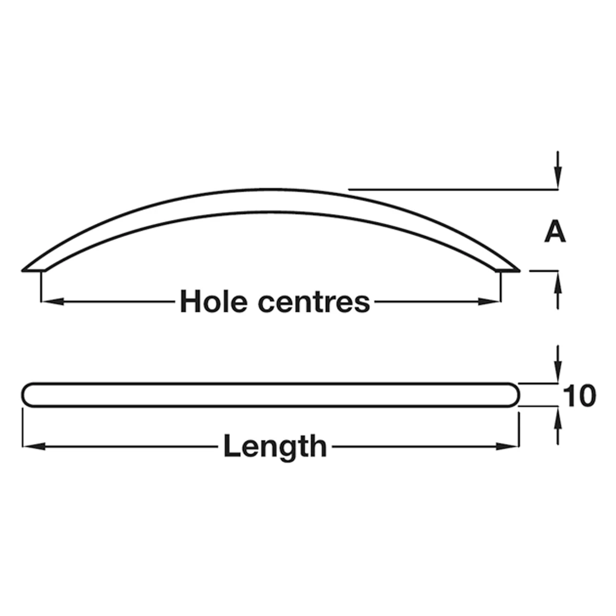BOW HANDLE 96HC 111x10x30 ST/PCP - Image 2