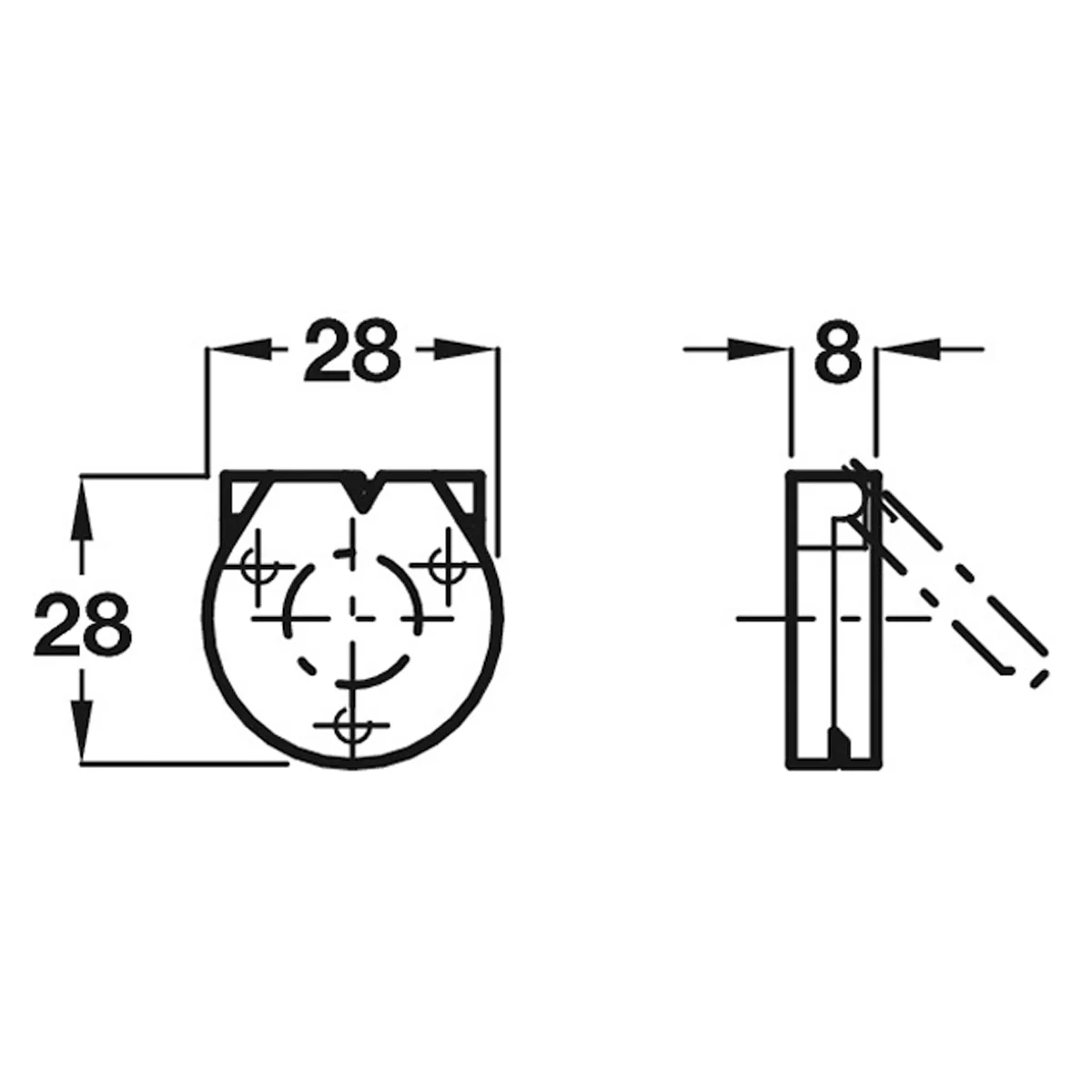 BUDGET LOCK ESCUTCHEON+SPRING ZA/CP - Image 2