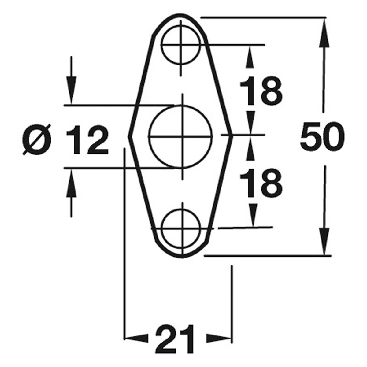 BUDGET LOCK ESCUTCHEON ST/BZP - Image 2