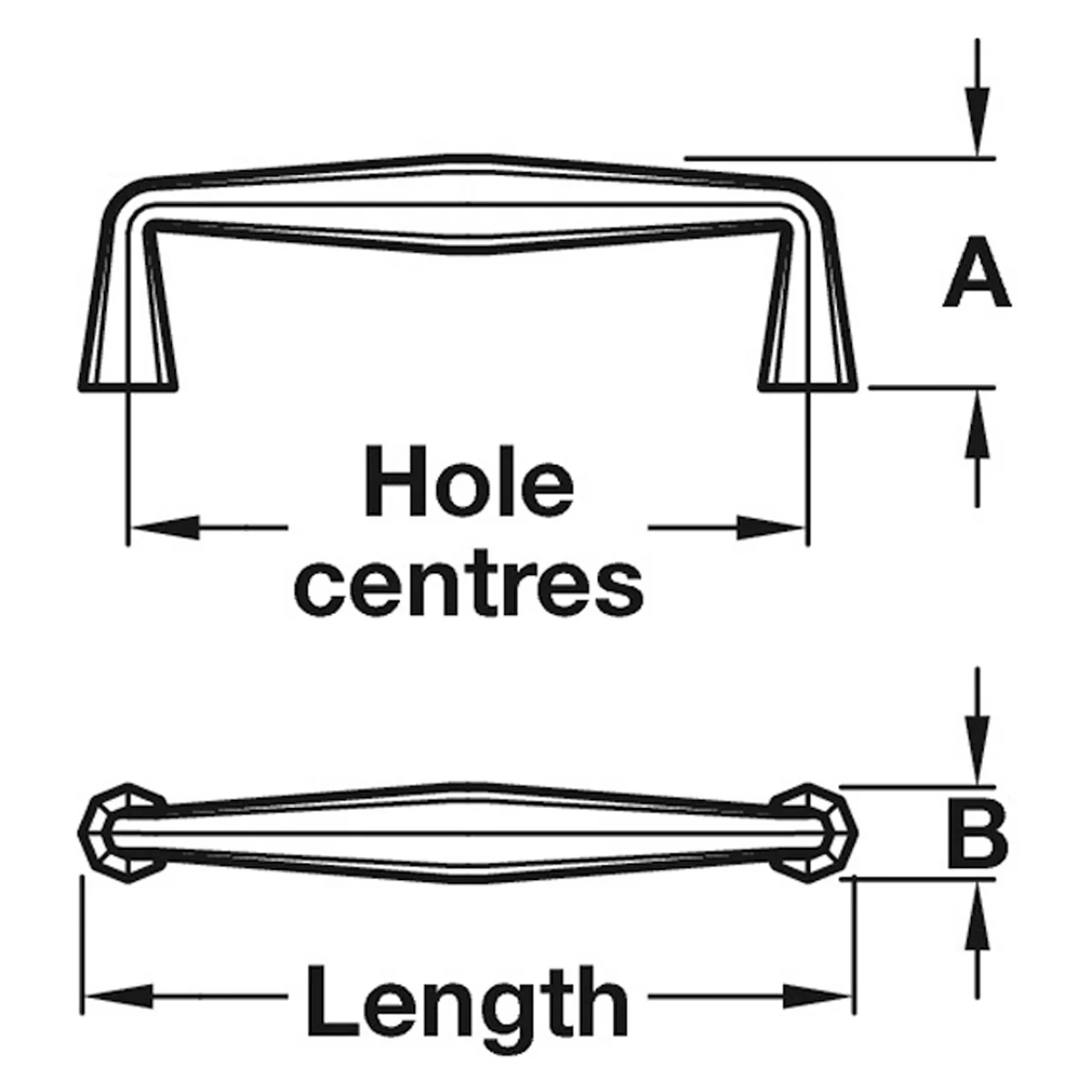 BURBRIDGE PULL HANDLE 192HC BRS/PNI - Image 2