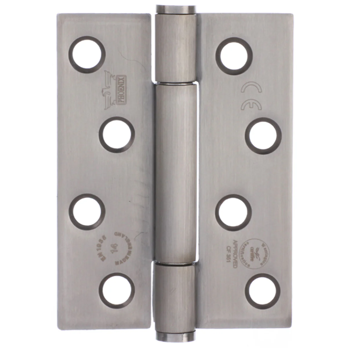 BUTT HINGE PRESSED HD 100x76 SS PR