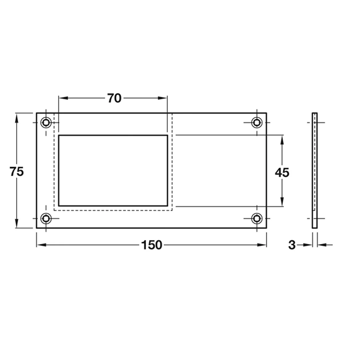 CARD FRAME 150x75x3 PSS - Image 2