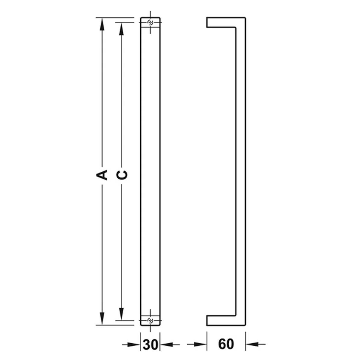CARLO PULL HANDLE BOLT 600HC SSS - Image 2