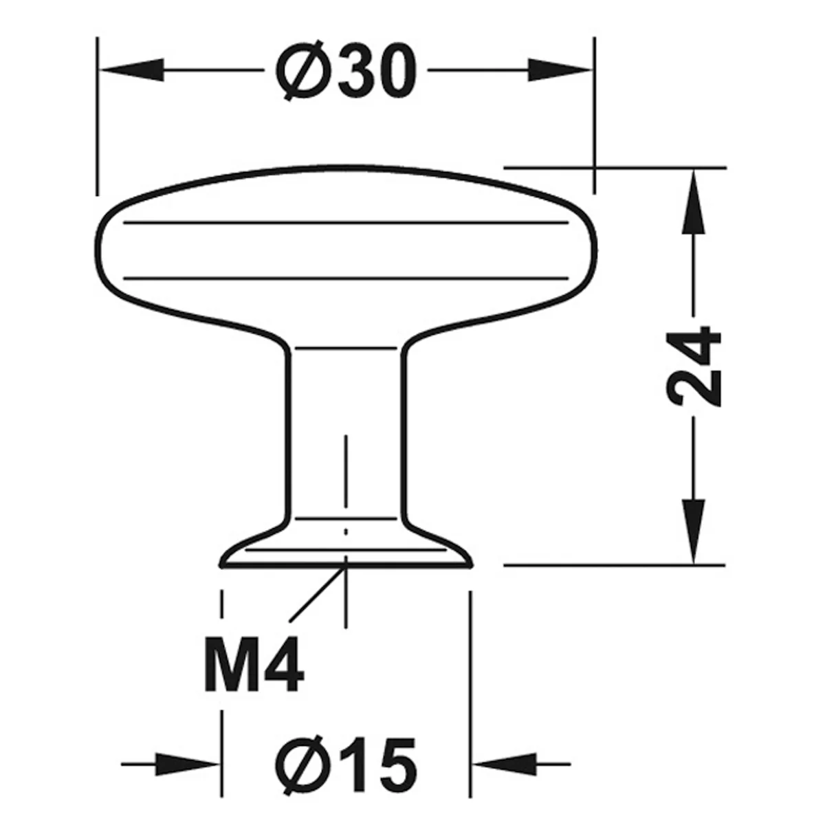 CASIUS KNOB D29.5x24xD16 ZA/MNI - Image 2