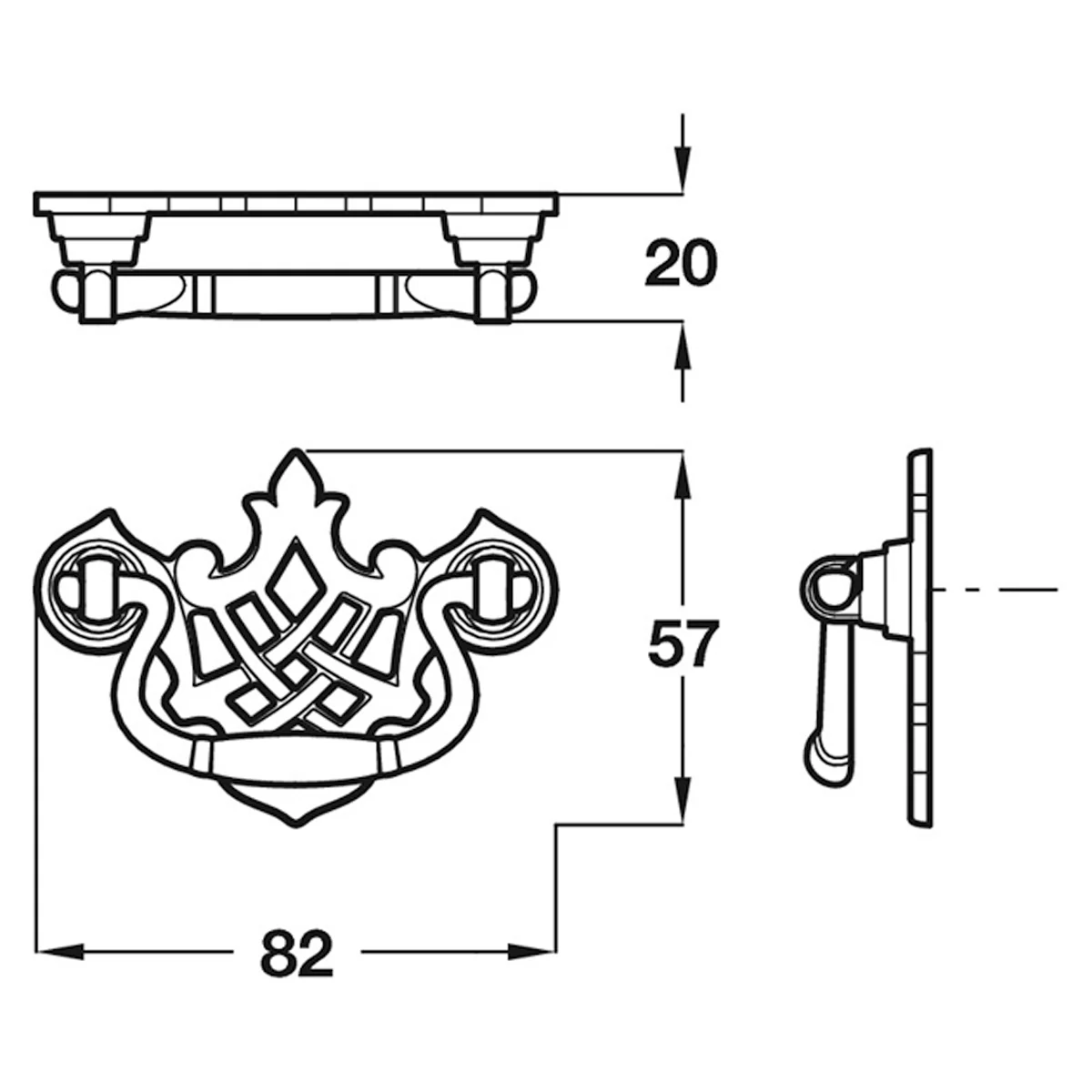 CAXTON DROP BAR HANDLE+BP ZA/BZBR - Image 2