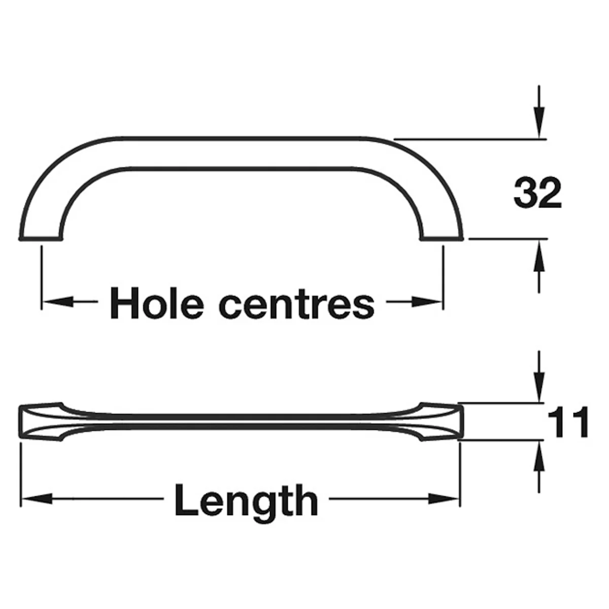 CEYLON PULL HANDLE 128HC ZA/BNI - Image 2