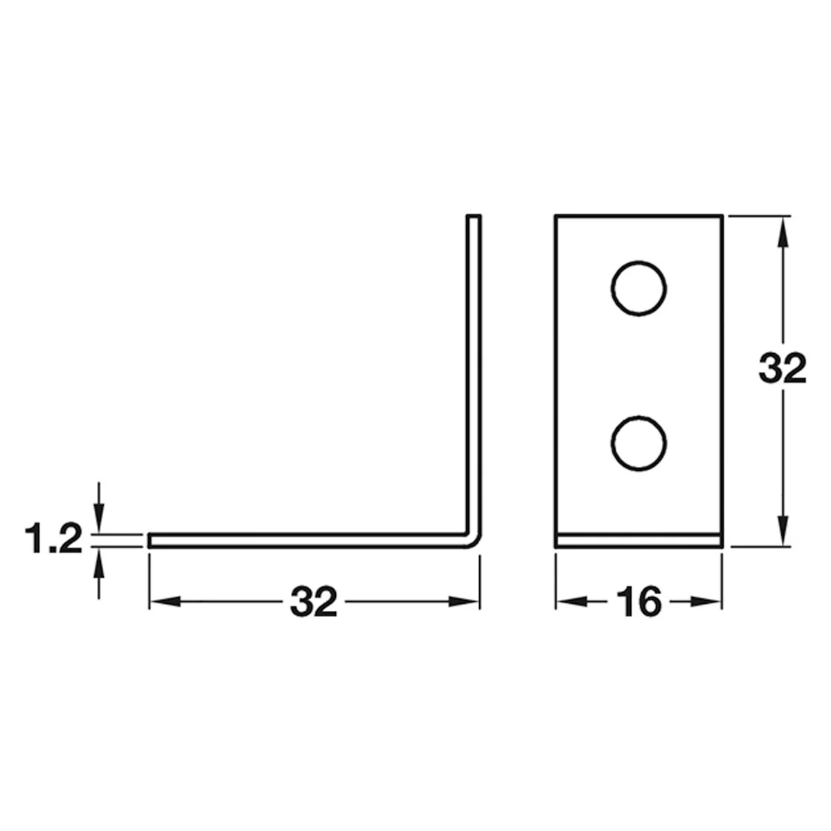 CHAIR BRACKET SCR 32x32x16 MST/GLV - Image 2
