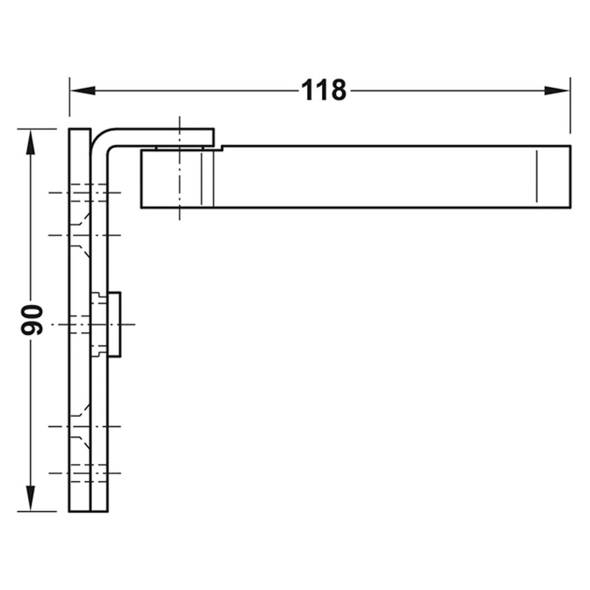 CIR CNC MORTICE HINGE SET 112x90 - Image 2