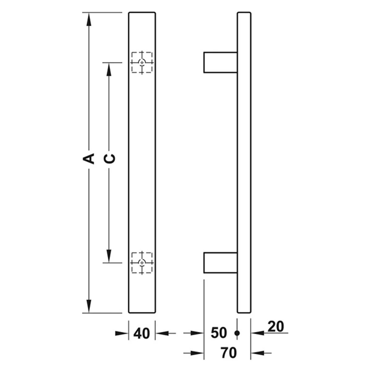 CLAUDIO PULL HANDLE BOLT 300HC SSS - Image 2