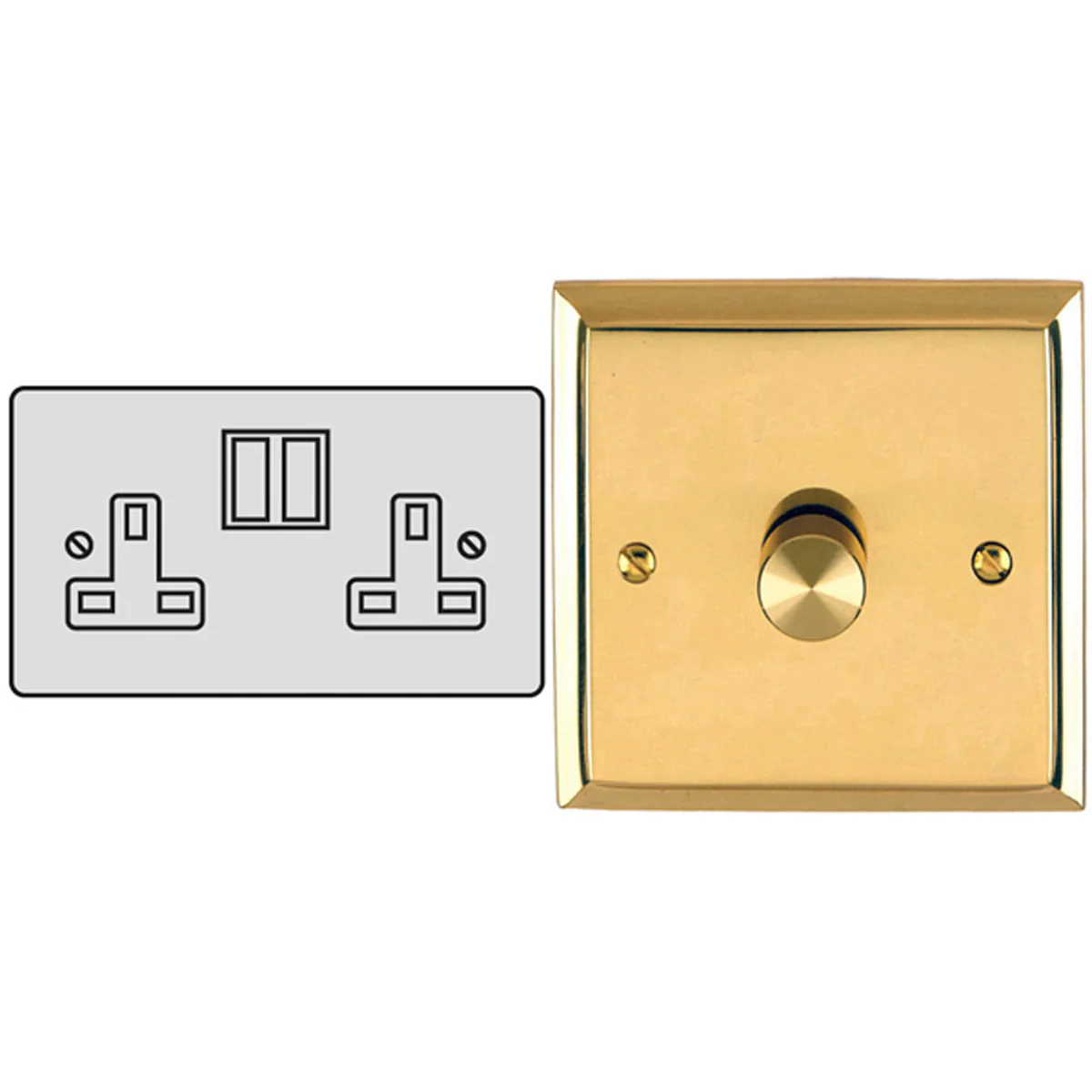 CON S/SOCKET 13A DBL EDW/BLK