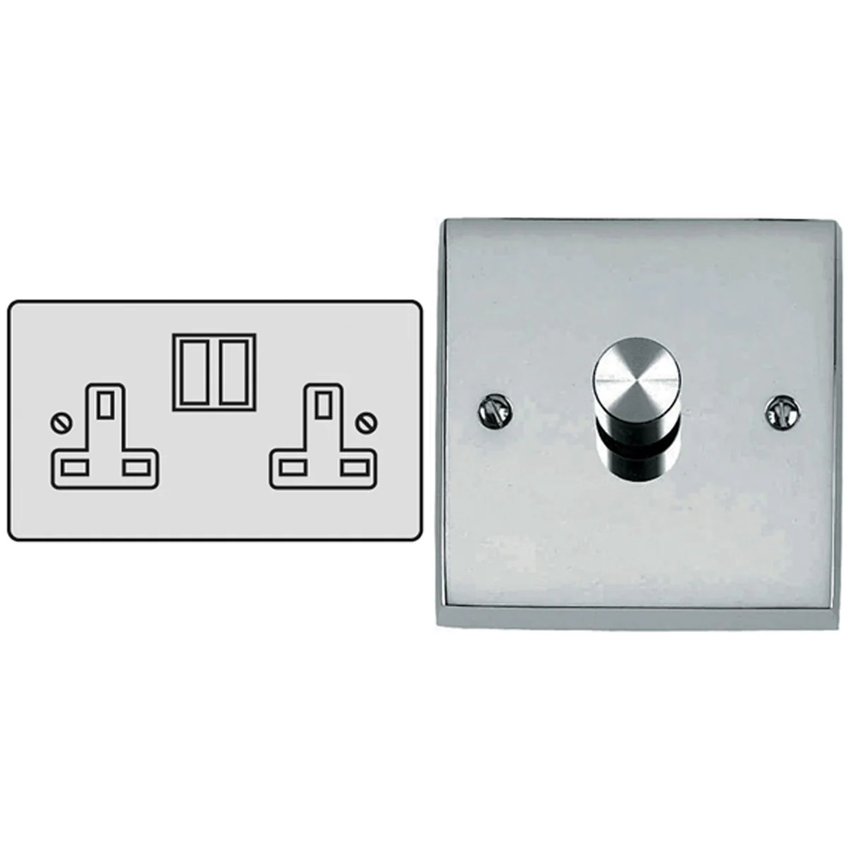 CON S/SOCKET 13A DBL PCP/BLK