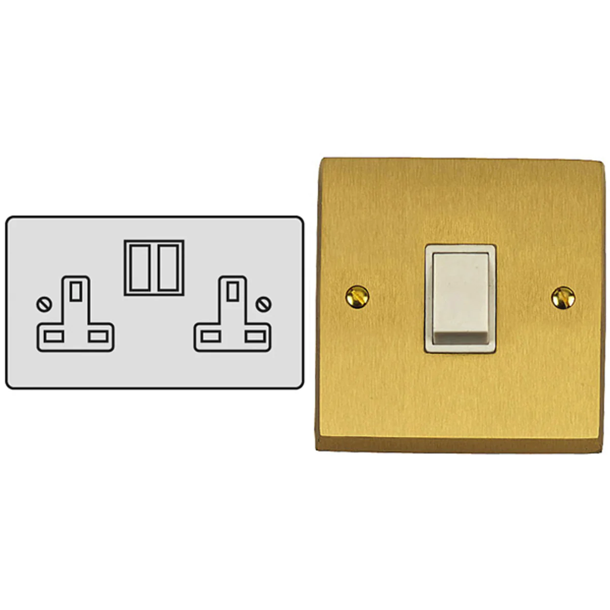 CON S/SOCKET 13A DBL SBR/WHI