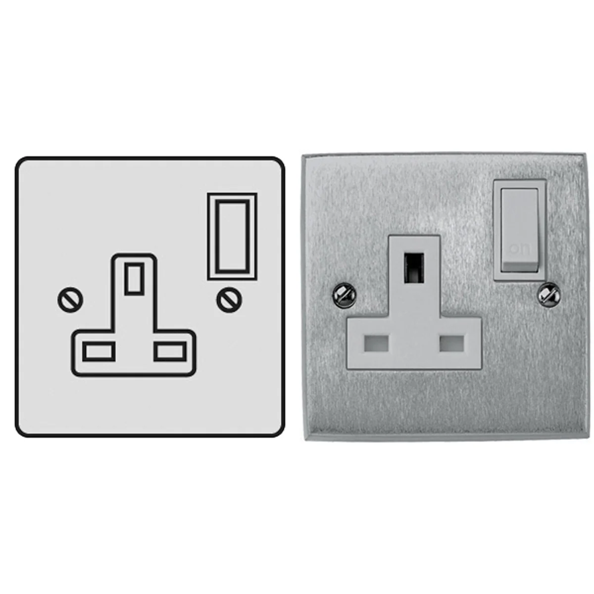 CON S/SOCKET 13A SNG SCP/BLK