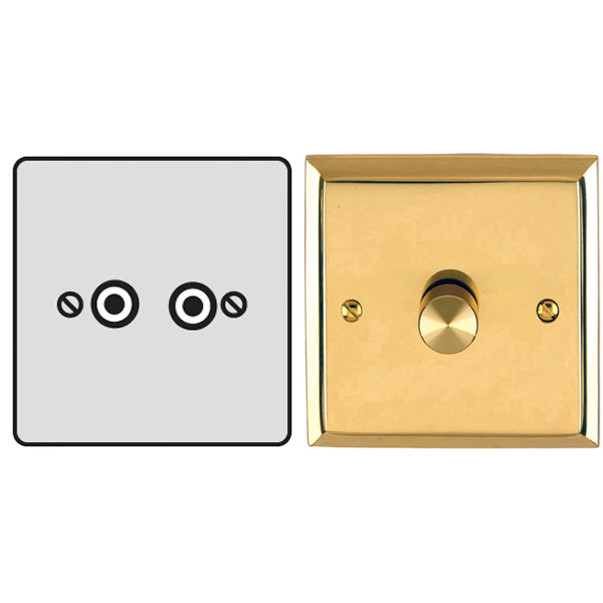 CON SAT/TV SOCKET EDW/WHI