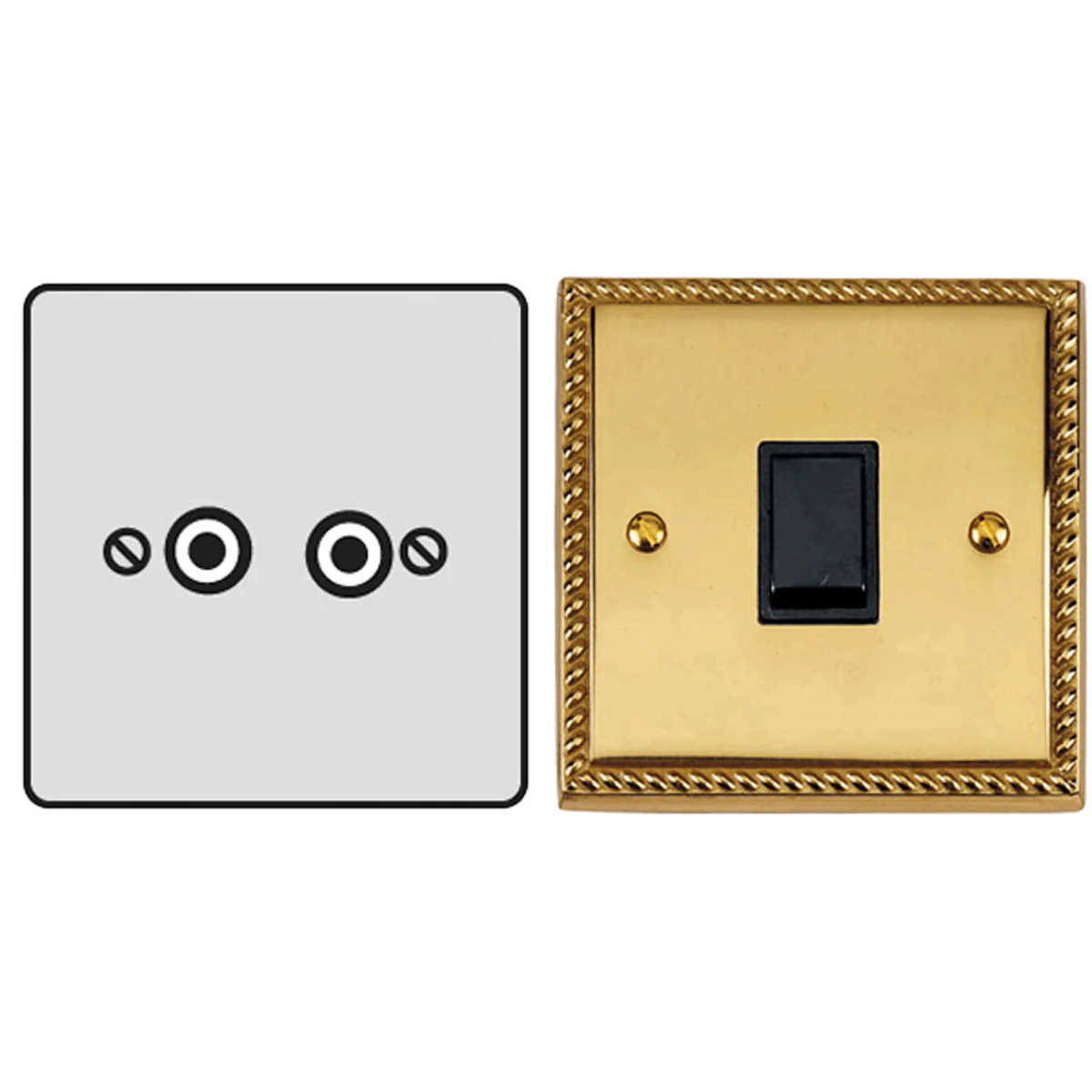 CON SAT/TV SOCKET GEO/BLK
