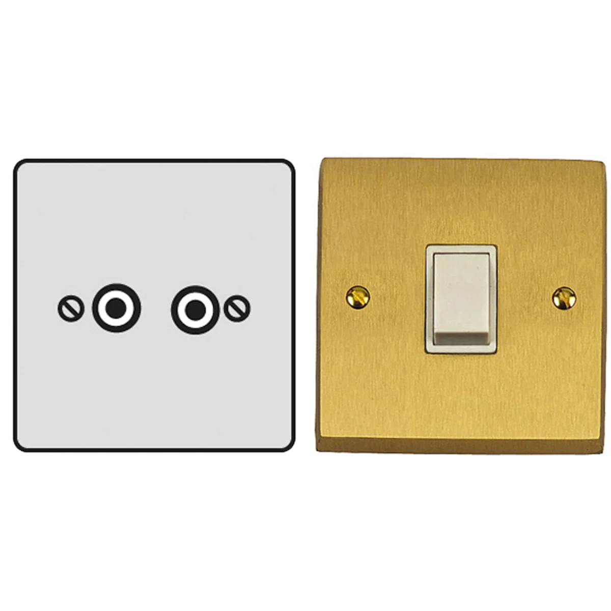CON SAT/TV SOCKET SBR/WHI