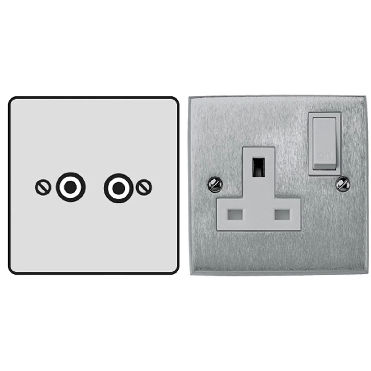 CON SAT/TV SOCKET SCP/BLK