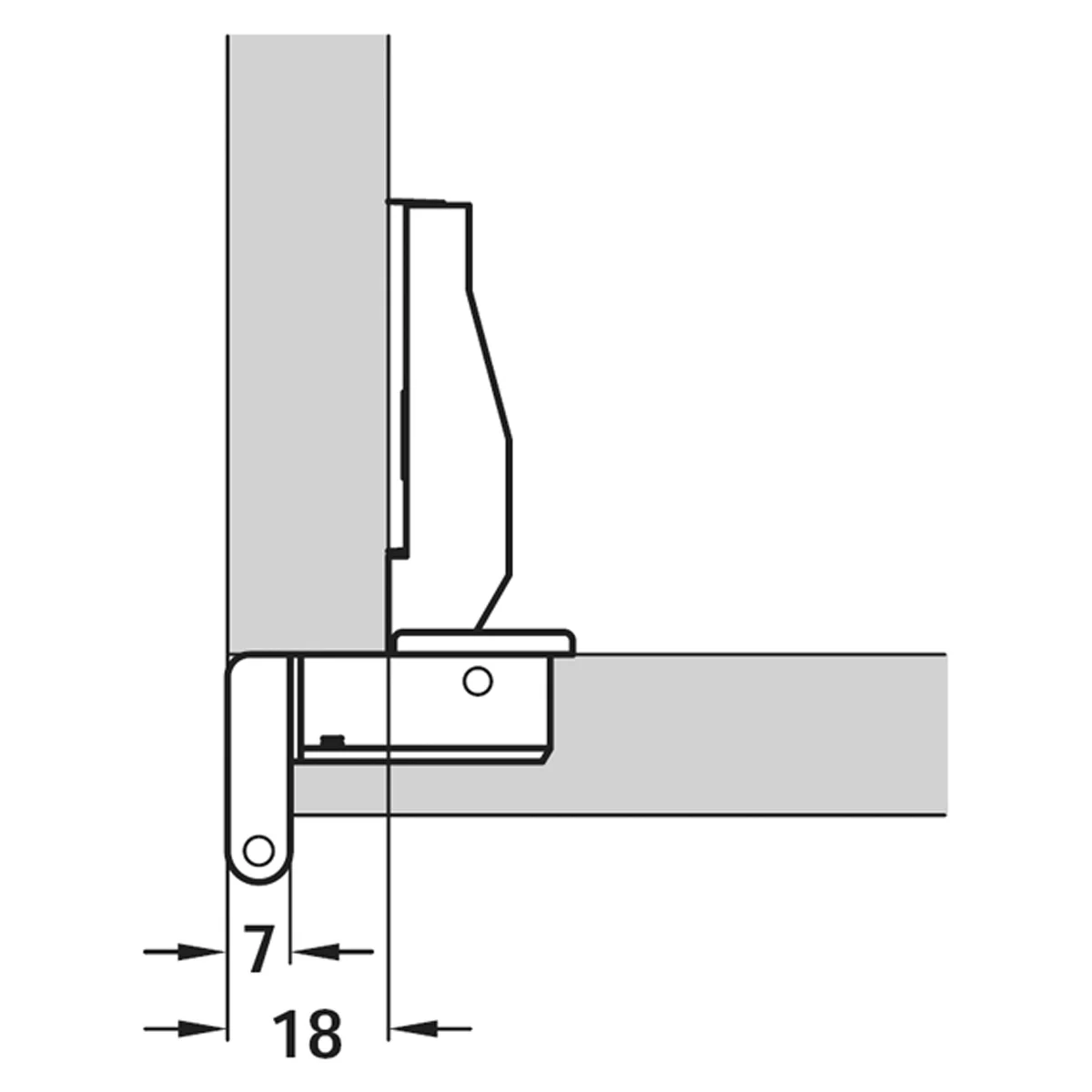 CONC 270deg HINGE OVL SCR - Image 2