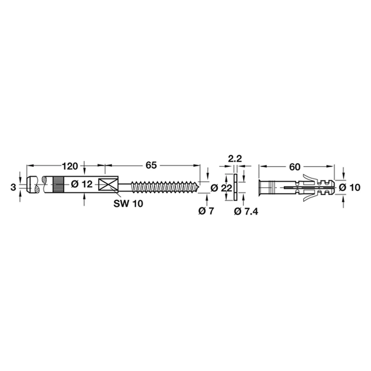 CONC SHELF SUPP MASO D12x120 ST/HRD - Image 2