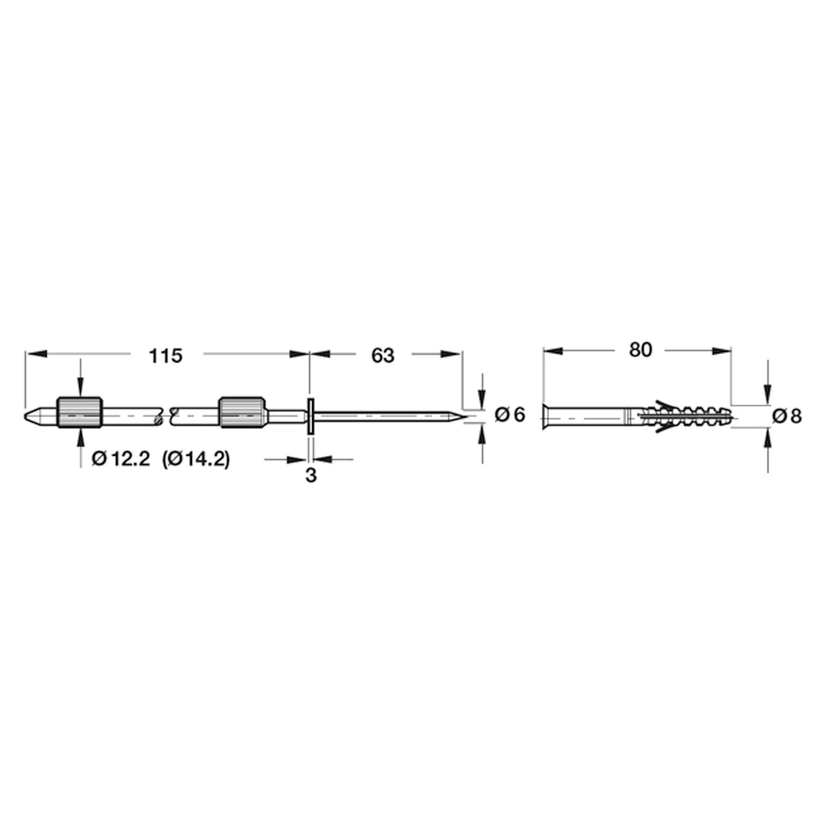 CONC SHELF SUPP MASO D14x115 ST/GLV - Image 2