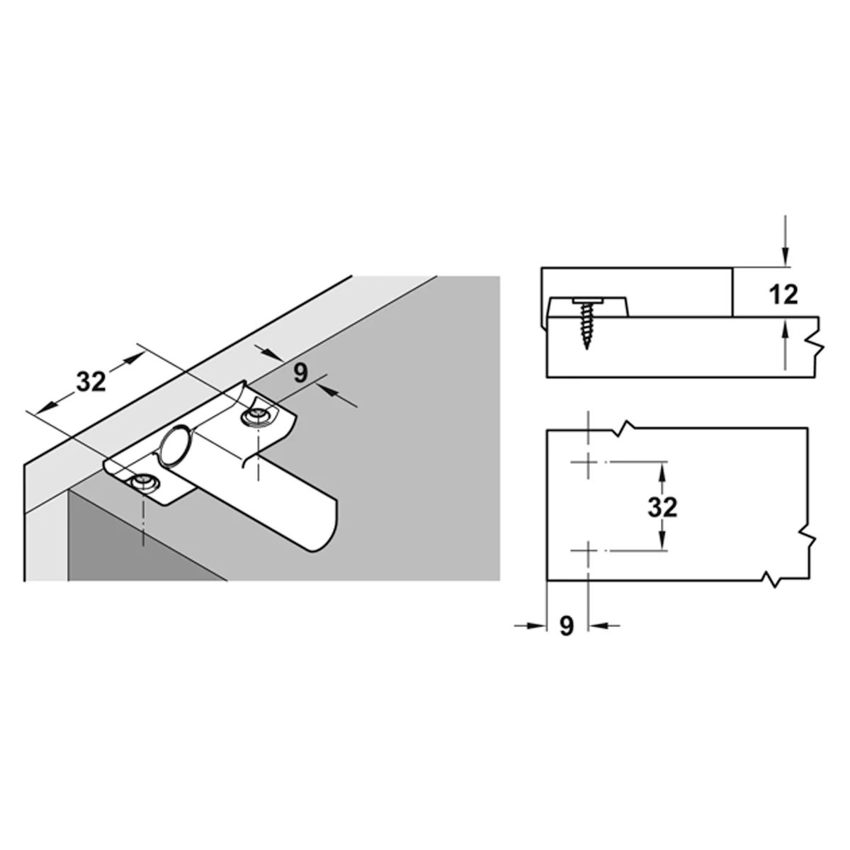 CRUCIFORM ADAPTOR HOUSING+AID GRY - Image 2
