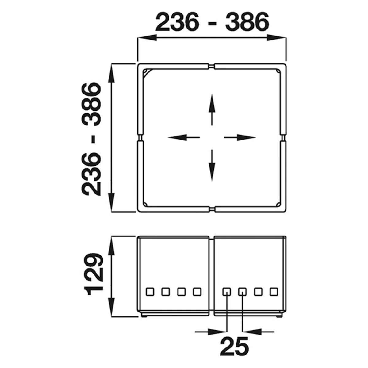 CUISIOFLEX 3xEXPAND FRAMES PL/WHI - Image 2