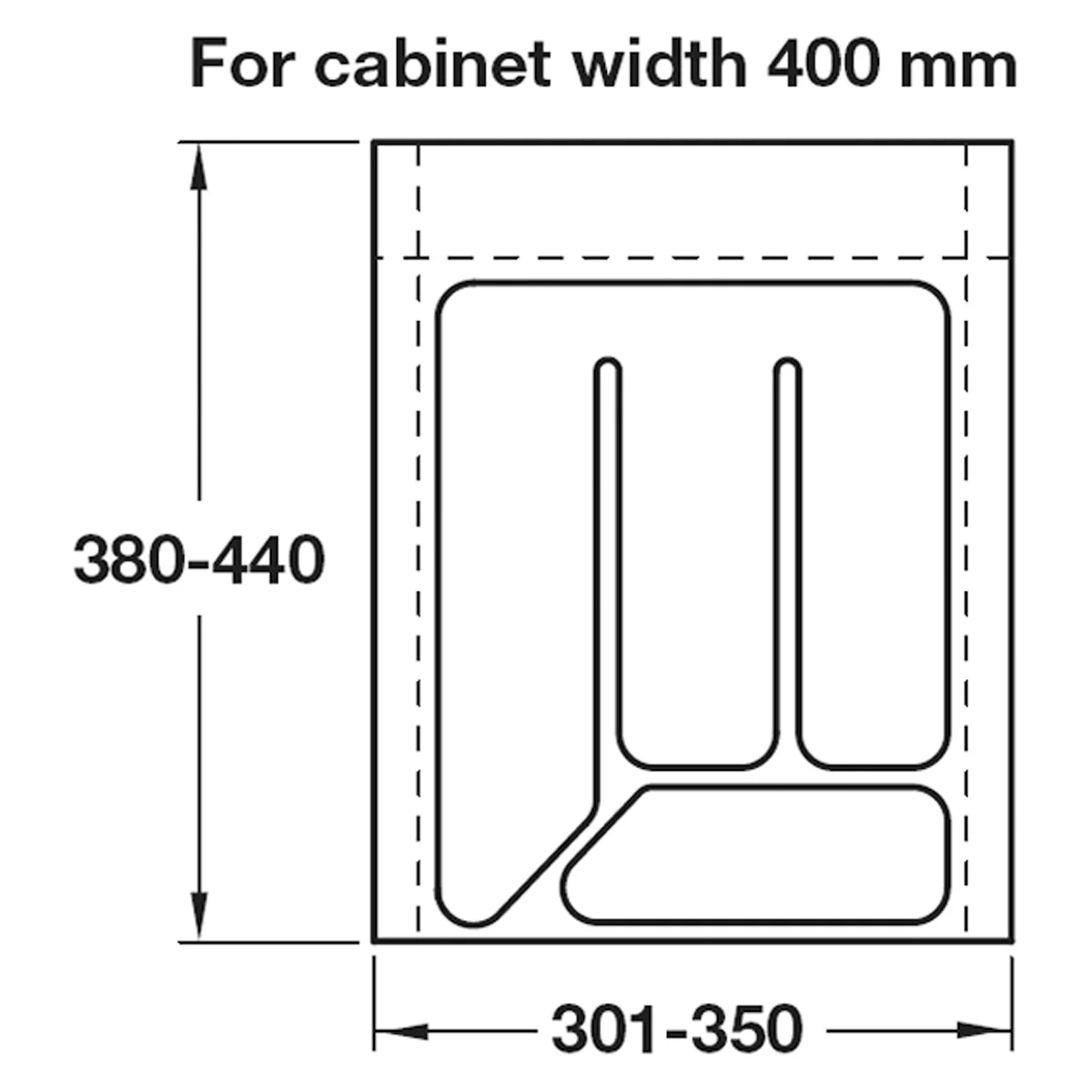 CUTLERY INSERT 400 380-440 PL/CWI - Image 2