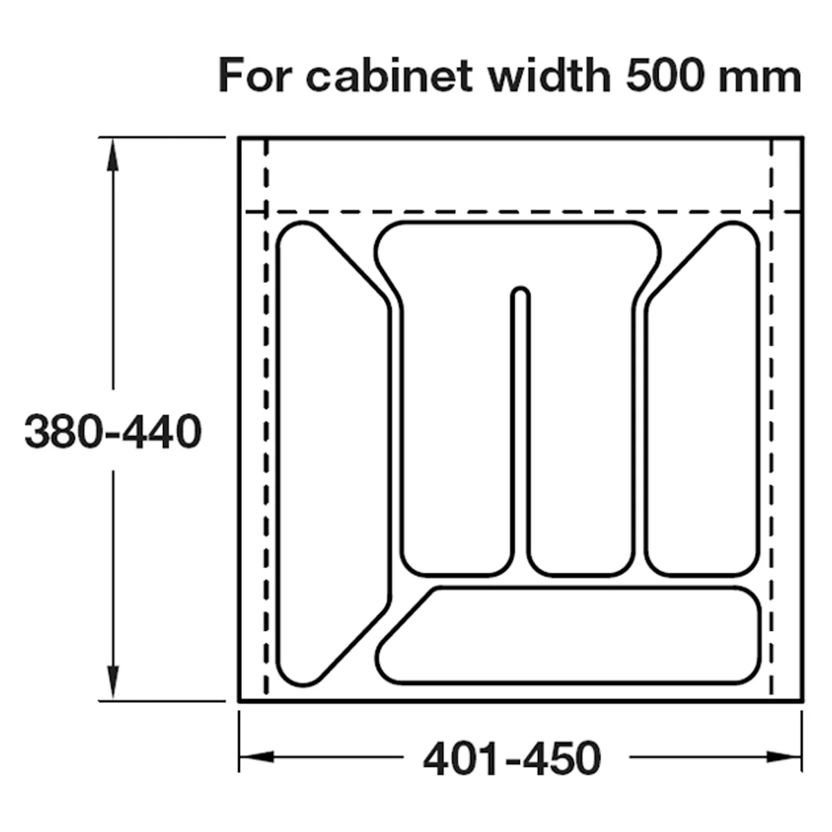 CUTLERY INSERT 500 380-440 PL/CWI - Image 2
