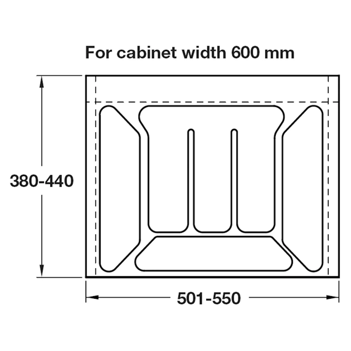 CUTLERY INSERT 600 380-440 PL/CWI - Image 2