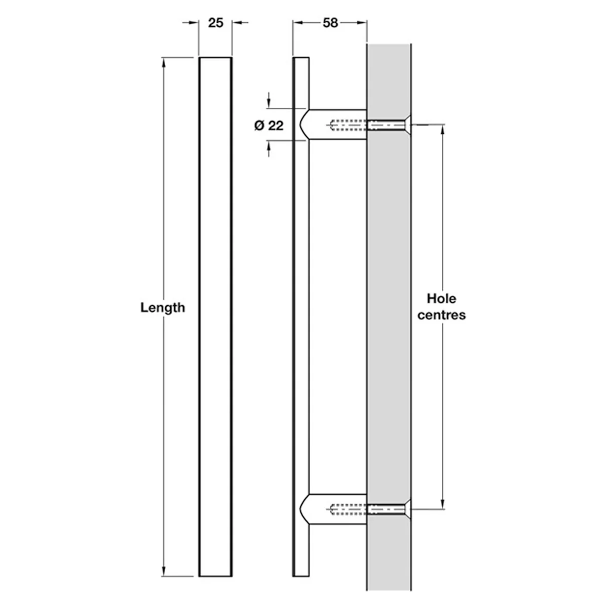 D SECTION PULL HND BOLT 300 316SCOP - Image 2